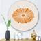 Designart - Minimal Orange Radiant Sun I - Modern Metal Circle Wall Art